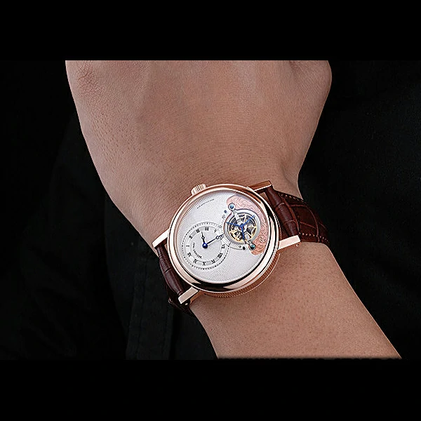 Breguet Classique Grande Complication Tourbillon Gold Case White Dial Brown Leather Strap new60106