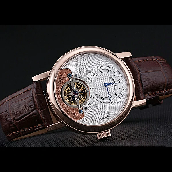 Breguet Classique Grande Complication Tourbillon Gold Case White Dial Brown Leather Strap new60106