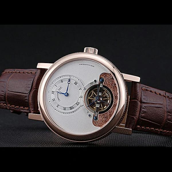 Breguet Classique Grande Complication Tourbillon Gold Case White Dial Brown Leather Strap new60106