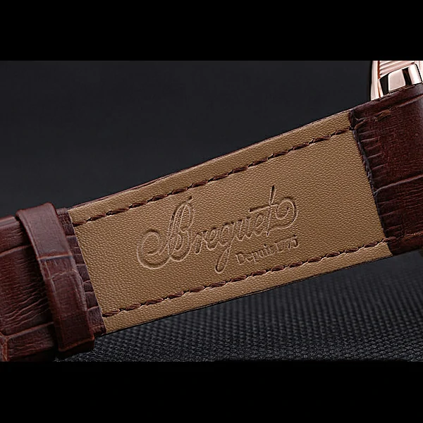 Breguet Classique Grande Complication Tourbillon Gold Case White Dial Brown Leather Strap new60106