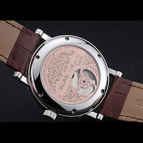 Breguet Classique Grande Complication Tourbillon Silver Case White Dial Brown Leather Strap new60107