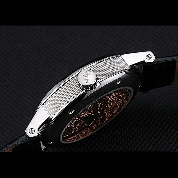 Breguet Classique Grande Complication Tourbillon Silver Case Black Dial Black Leather Strap new60109