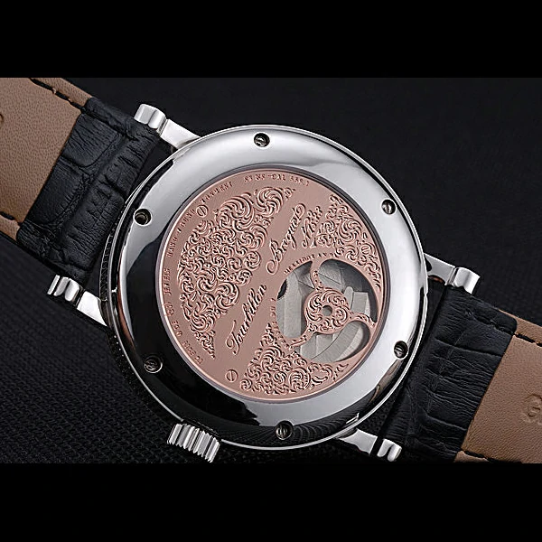 Breguet Classique Grande Complication Tourbillon Silver Case Black Dial Black Leather Strap new60109
