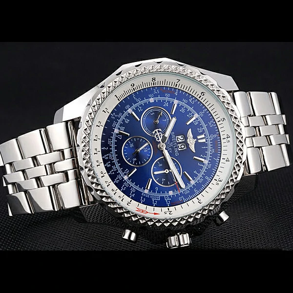 Breitling Bentley 6.75 Speed Blue Dial Stainless Steel Case And Bracelet new60111