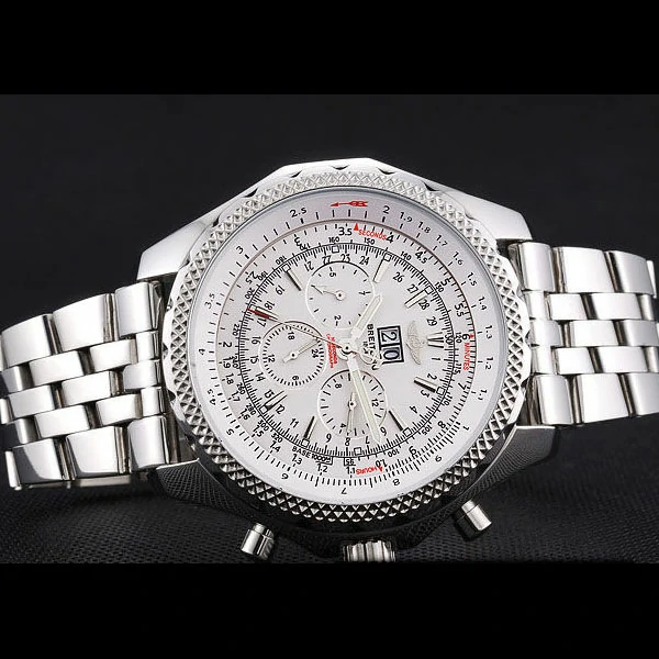 Breitling Bentley 6.75 Speed White Dial Stainless Steel Case And Bracelet new60113