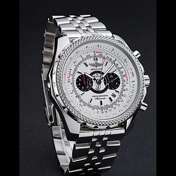 Breitling Bentley Supersports White Dial Stainless Steel Case And Bracelet new60117