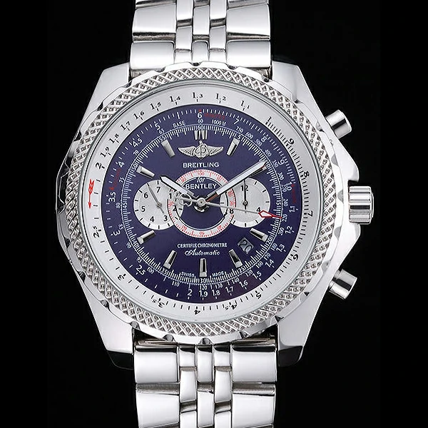 Breitling Bentley Supersports Blue Dial Stainless Steel Case And Bracelet new60118