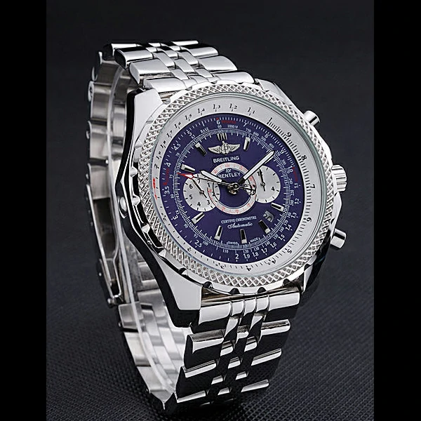 Breitling Bentley Supersports Blue Dial Stainless Steel Case And Bracelet new60118