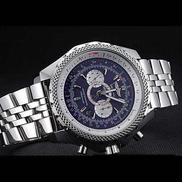 Breitling Bentley Supersports Blue Dial Stainless Steel Case And Bracelet new60118