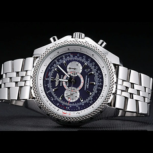 Breitling Bentley Supersports Blue Dial Stainless Steel Case And Bracelet new60118