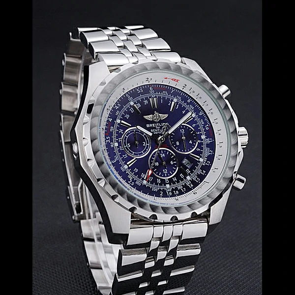 Breitling Bentley Motors T Blue Dial Stainless Steel Case And Bracelet new60119