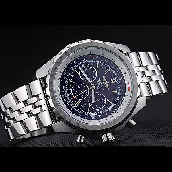 Breitling Bentley Motors T Blue Dial Stainless Steel Case And Bracelet new60119