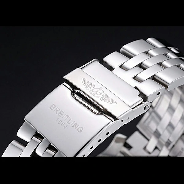 Breitling Transocean Chronograph White Dial Stainless Steel Case And Bracelet new60121