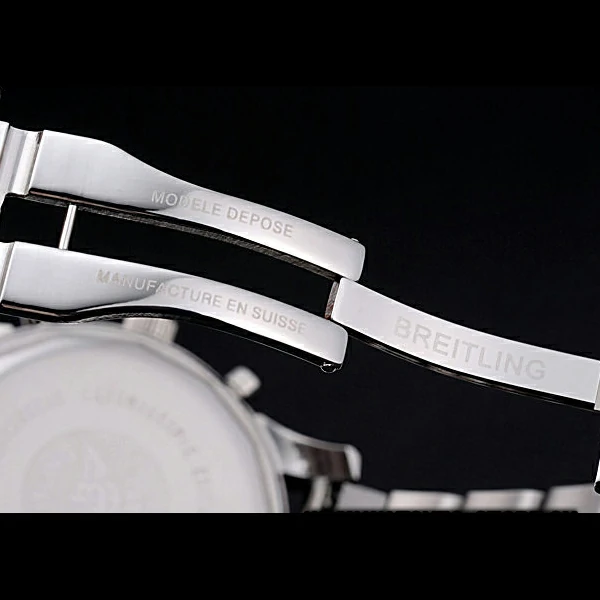 Breitling Transocean Chronograph White Dial Stainless Steel Case And Bracelet new60121