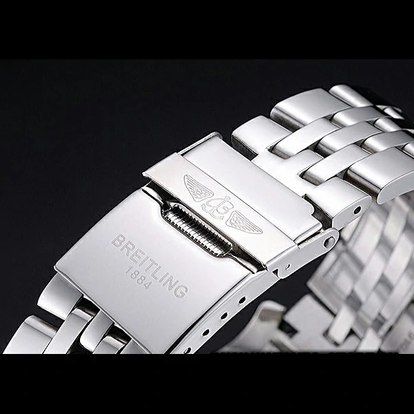 Breitling Transocean Chronograph Unitime White Dial Stainless Steel Case And Bracelet new60122