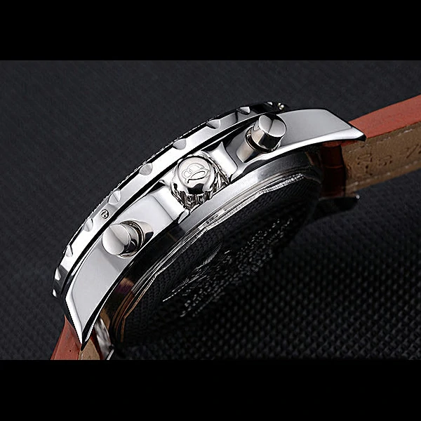 Breitling Bentley 6.75 Speed Bronze Dial Stainless Steel Case Brown Leather Bracelet new60123
