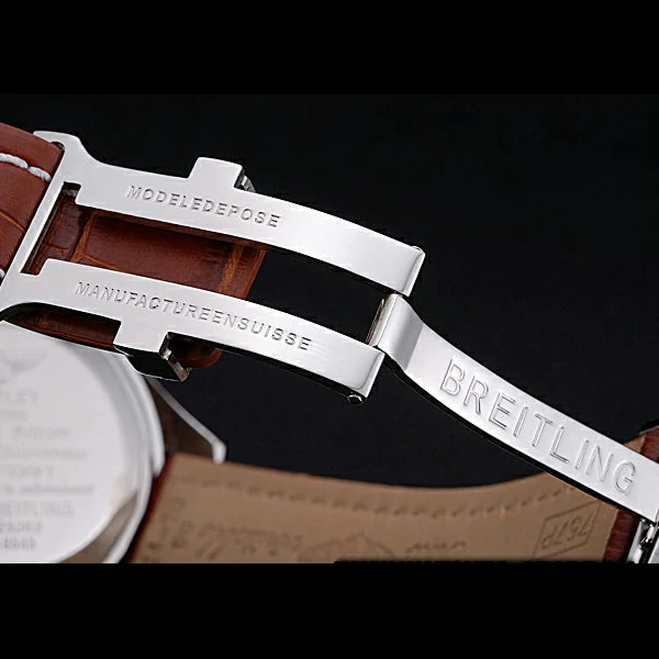 Breitling Bentley 6.75 Speed Bronze Dial Stainless Steel Case Brown Leather Bracelet new60123