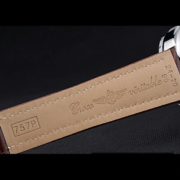 Breitling Bentley GT Racing White Dial Stainless Steel Case Brown Leather Bracelet new60126