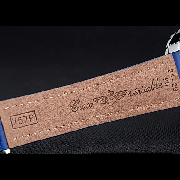 Breitling Bentley GT Racing Blue Dial Stainless Steel Case Blue Leather Bracelet new60127