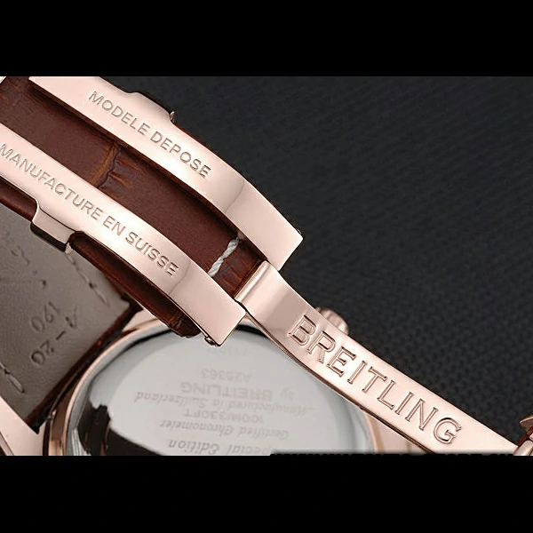 Breitling Bentley Motors Speed Gold Case White Dial Brown Leather Bracelet new60129