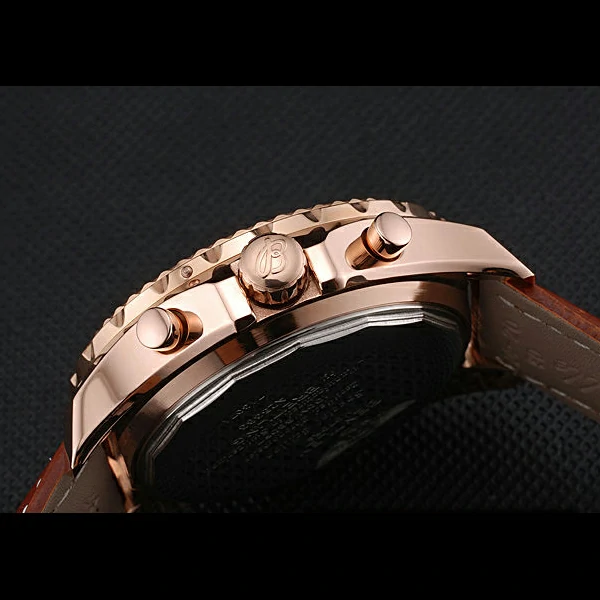 Breitling Bentley Motors Speed Gold Case White Dial Brown Leather Bracelet new60129