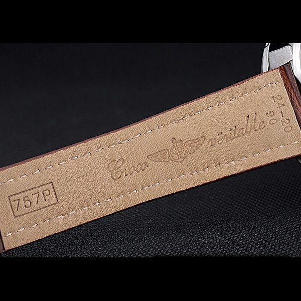 Breitling Bentley Motors T Stainless Steel Case White Dial Brown Leather Bracelet new60130