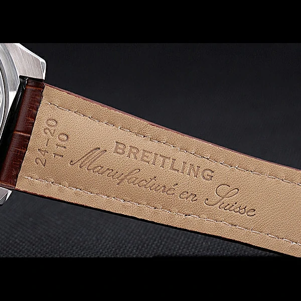 Breitling Bentley Motors T Stainless Steel Case White Dial Brown Leather Bracelet new60130