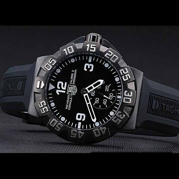 Tag Heuer Formula One Grande Date Black Dial Rubber Bracelet new60171