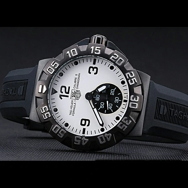 Tag Heuer Formula One Grande Date White Dial Rubber Bracelet new60172