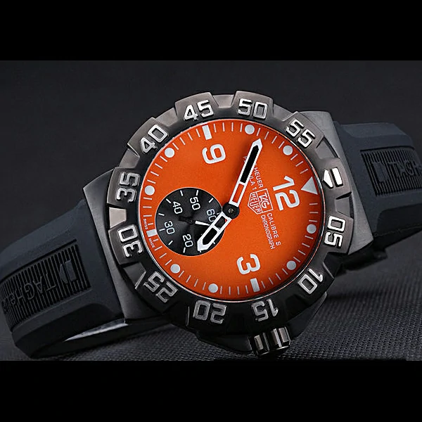 Tag Heuer Formula One Grande Date Orange Dial Rubber Bracelet new60174