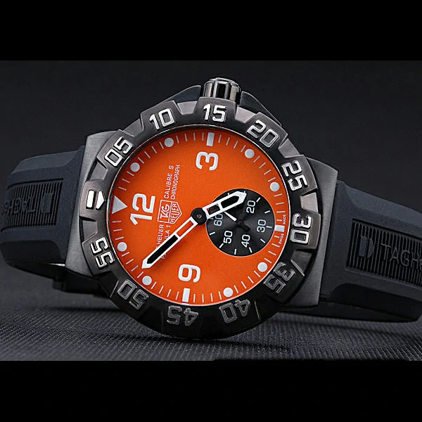 Tag Heuer Formula One Grande Date Orange Dial Rubber Bracelet new60174