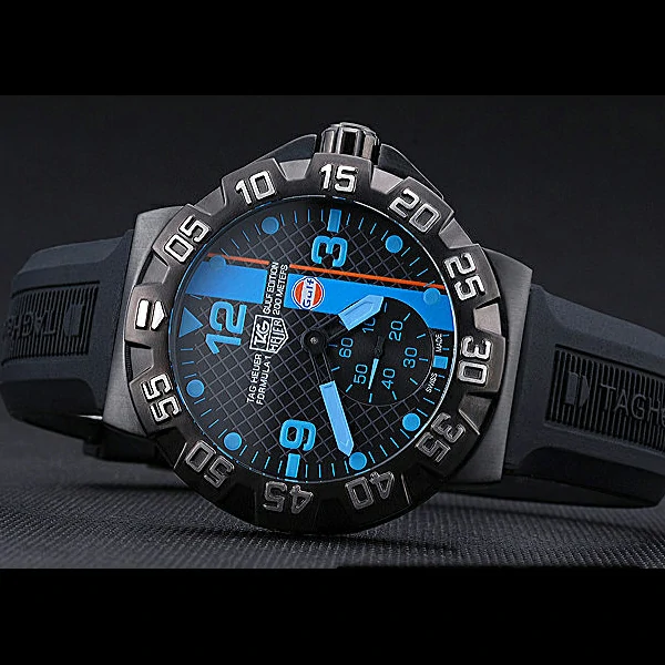 Tag Heuer Formula One Grande Date Black And Blue Dial Rubber Bracelet new60175