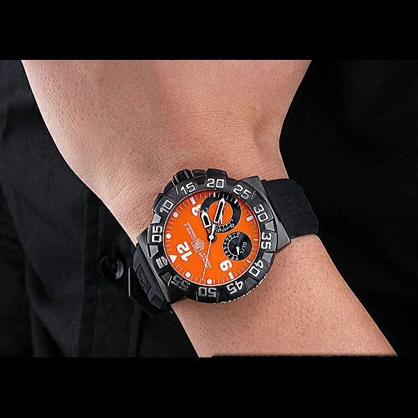 Tag Heuer Formula One Calibre S Orange Dial Rubber Bracelet new60178