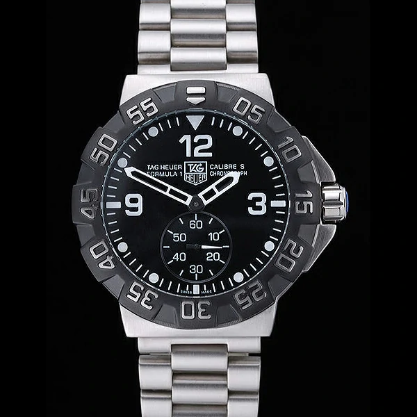 Tag Heuer Formula One Grande Date Black Dial Stainless Steel Bracelet new60180