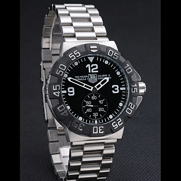 Tag Heuer Formula One Grande Date Black Dial Stainless Steel Bracelet new60180