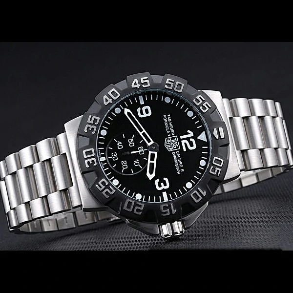 Tag Heuer Formula One Grande Date Black Dial Stainless Steel Bracelet new60180