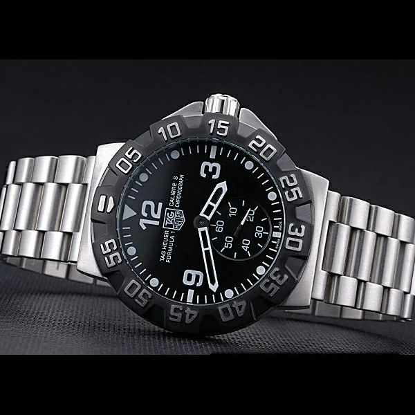 Tag Heuer Formula One Grande Date Black Dial Stainless Steel Bracelet new60180