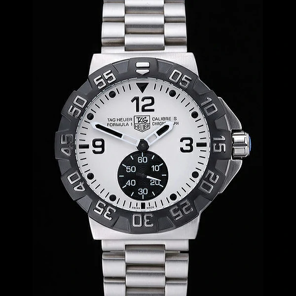 Tag Heuer Formula One Grande Date White Dial Stainless Steel Bracelet new60181