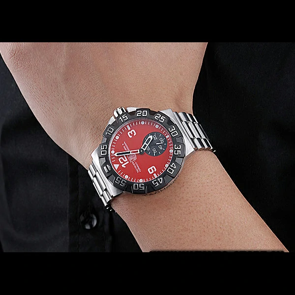 Tag Heuer Formula One Grande Date Red Dial Stainless Steel Bracelet new60182