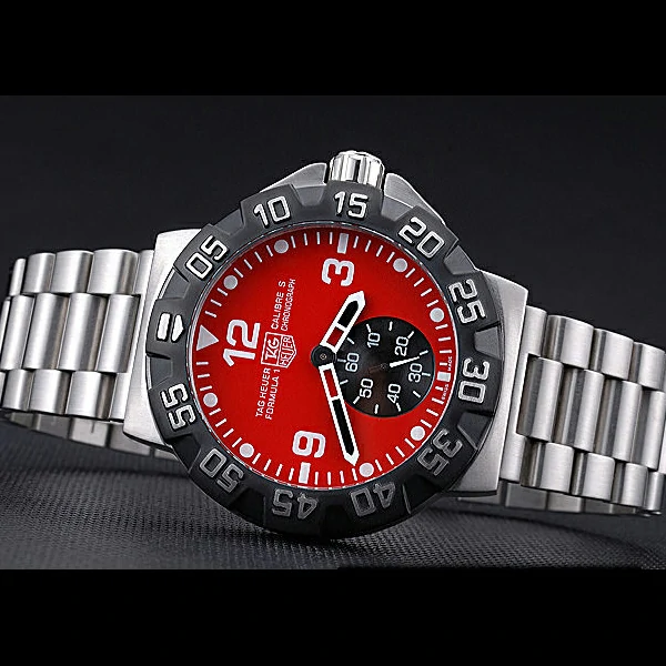 Tag Heuer Formula One Grande Date Red Dial Stainless Steel Bracelet new60182