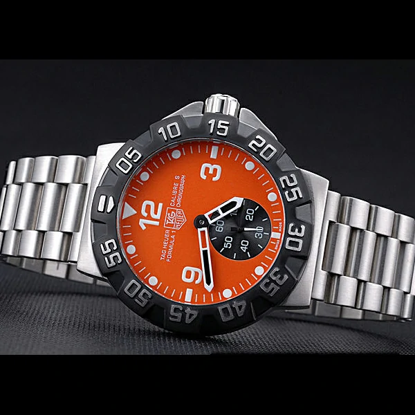 Tag Heuer Formula One Grande Date Orange Dial Stainless Steel Bracelet new60183