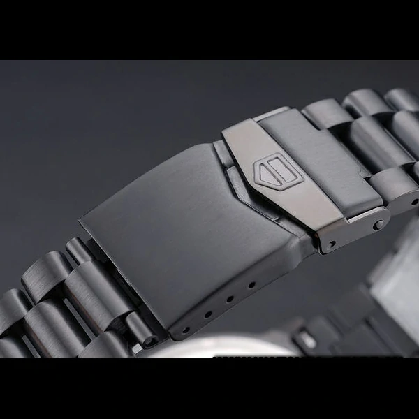 Tag Heuer Formula One Calibre S Black Dial Red Numerals Ion Plated Steinless Steel Bracelet new60195