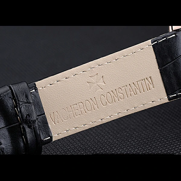 Vacheron Constantin Patrimony Traditionnelle Small Seconds Gold Case Black Dial new60201