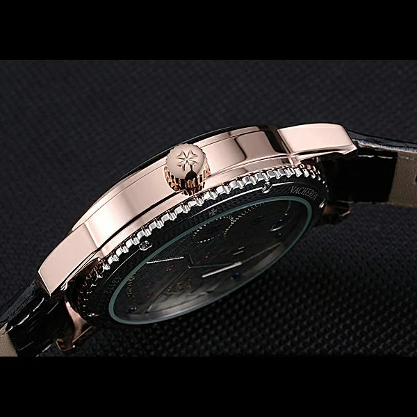 Vacheron Constantin Patrimony Traditionnelle Small Seconds Gold Case Black Dial new60201