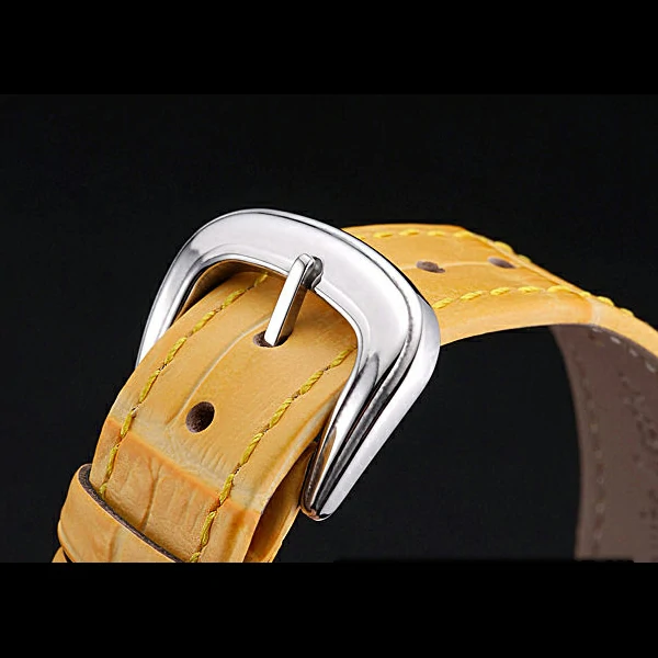Franck Muller Long Island Classic Color Dreams White Dial Yellow Leather Strap new60259