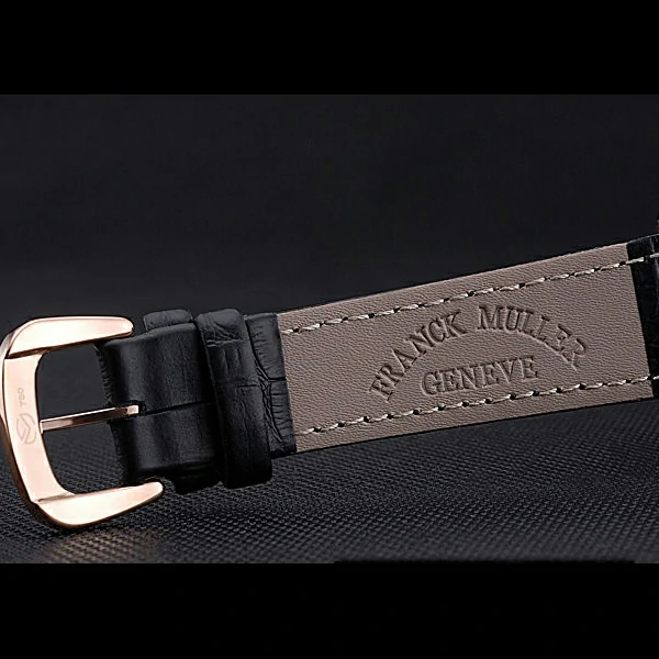 Franck Muller Long Island Classic Color Dreamas White Dial Diamonds Case Black Leather Band new60269