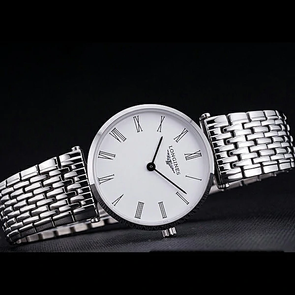 Longines La Grande Classique White Round Dial Stainless Steel Band new60274