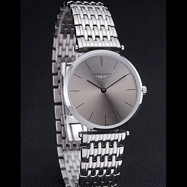 Longines La Grande Classique Grey Round Dial Stainless Steel Band new60275