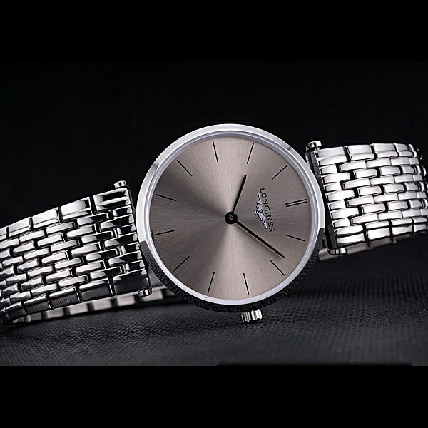 Longines La Grande Classique Grey Round Dial Stainless Steel Band new60275