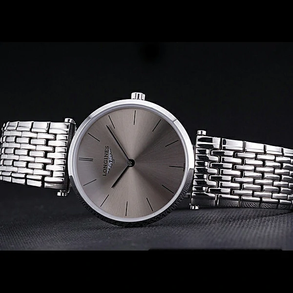 Longines La Grande Classique Grey Round Dial Stainless Steel Band new60275